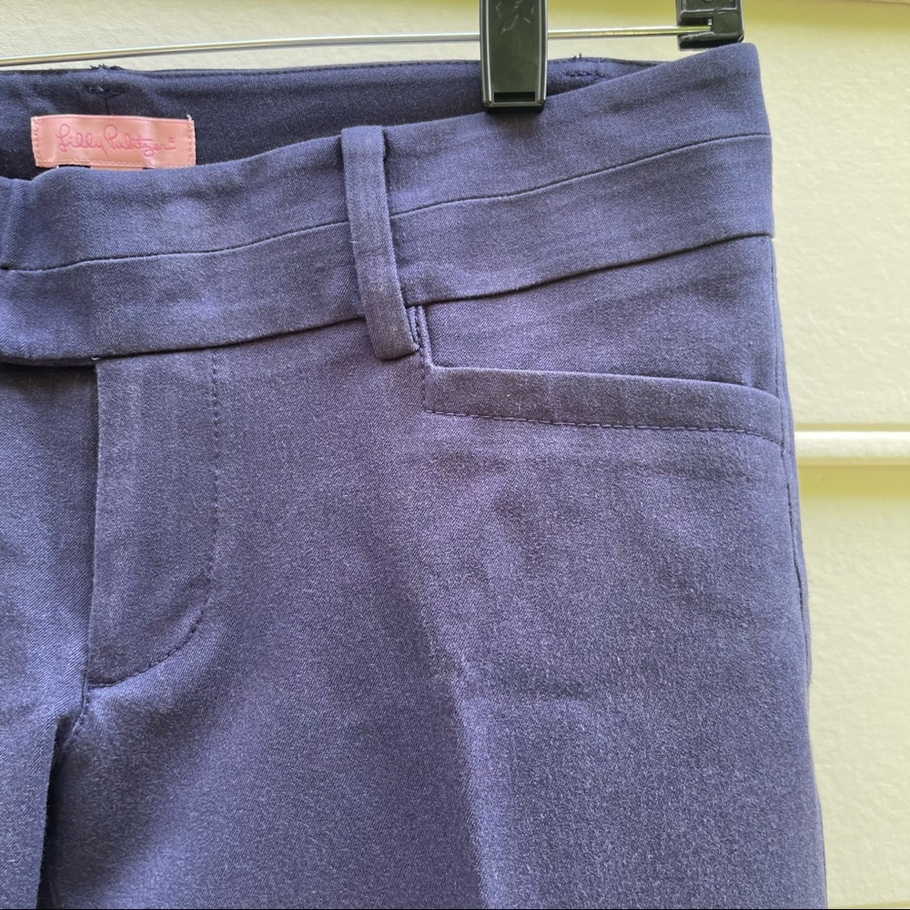 Lilly Pulitzer Luxury Solid True Navy Capri Pants size 4 - Picture 7 of 16
